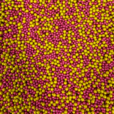 Suikerparels roze - goud 4mm